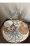 Set of 6 Stylish Coffee Side Presentation Guipure Tulle Napkins - 6