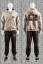 Kick Boxing Printed Zippered Hooded Cotton Tracksuit Set
