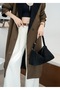 Loren Women's Suede Lock Detailed Hand Shoulder and Women's Bag 30/25 Size - 4