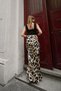 Geometric Pattern Satin Fabric Long Skirt (Suitable for Hijab) - 8