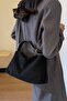 Loren Women's Suede Lock Detailed Hand Shoulder and Women's Bag 30/25 Size - 3