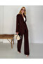 Women's Bitter Brown Blazer Jacket Pants Set |   Office & Stylish Suit - 5