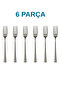 6-Piece Stainless Steel Dinner Fork Set – Chopstick Style |   20 cm |   Daily and Industrial Use - 2