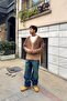 Vintage Style Striped Baggy Jeans Blue - 4