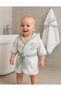 100% Cotton Newborn Baby Boy Bathrobe Set Suitable for Use between 0-2 Years Old (Boxed) - 6
