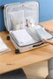10 Pieces Frosted Zipper Bags 35X25Cm - Luggage and Suitcase Organizer - Reusable