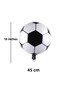 4 Year Old Black and White Football Themed Birthday Balloon Set Champion Football Player Concept - 3