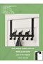 Black Large Size Metal Behind-The-Door Hanger with Hooks Compatible with Thick Doors Metal Behind-The-Door Hanger