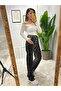High Waist Leopard Print Straight Jeans