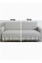 Premium Cotton Sofa Cover 180 X 220 cm Sofa Bed Cover Non-Slip Soft Textured Stylish Design - 3