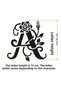 Stencil Letter Painting Template X049 Letter Height 15 cm - 3