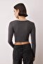 Anthracite-Burgundy 2-Pack Super Crop Fitted/Premium Soft Knitted Blouse Twoaw25Bz00306 - 7