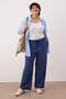 Indigo Label Detailed Wide Leg/Wide Leg Plus Size Sweatpants Tbbaw26Aj00010 - 2