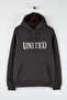 Antrasit Oversize/ Geniş Kesim Aplike Nakışlı Sweatshirt TMNAW26SW00056 - 6