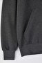 Anthracite Regular/Normal Cut Zippered Hooded Textured Sweatshirt Tmnaw26Sw00067 - 6