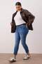Mavi Yüksel Bel Toparlayıcı Esnek/Strecth Büyük Beden Skinny Jeans TBBAW25CJ00016 - 2