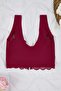 Vişne Agraflı Micro Kaplı Büstiyer Sütyen THMAW26SU00025 - 9