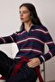 Wardrobe Essentials Lacivert Premium İplik Triko Kazak | TWOAW26KZ00142