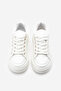 Women's Sneaker Thick Patterned Sole Sports Shoes Bekor White - 7