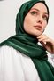 Hijab Women's Janjan Crinkle Evening Dress Shawl-Emerald- 70X190Cm