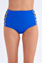 63047 Cobalt Blue High Waist Bikini Bottom - 3