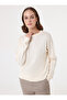 Soft Knitted Basic Sweater - Cream - - 2