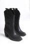 Thalyven Women's Short Boots 00126040 Black Skin - 6