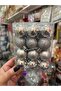 Silver Christmas Tree Ornament Cici Ball 3 CM 6 Pieces - 5