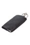 Black Genuine Leather Unisex Keychain - S1An00000129-B06 - 3