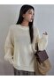 Dier Moda Women's over Size Knitwear Knitted Sweater - 6