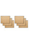 6 Pieces Black Stitched Detailed Jute Tableware Presentation Plate Mat Placemat American Service 45X35 - 7