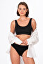 Women's Cotton Modal Slip Panties |   Black K23924