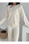 Women's Soft Premium Cardigan Pants Oversize Knitwear Set - 2