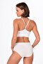 Women's Cotton High Waist Bato Modal Panties Ecru |   K23922 - 2