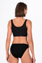 Women's Cotton Modal Slip Panties |   Black K23924 - 2