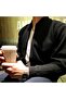 Men's Black Knitwear Cardigan Kml9001