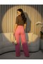 Women's Pleated High Waist Wide Leg Pocket Palazzo Original Trousers - 6