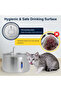 4L Stainless Steel Cat Water Fountain – Automatic Pet Drinking Fountain, Silent Pump & 3 Flow Modes - 5