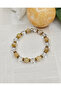 Original Citrine & Crystal Quartz Natural Stone Unisex Bracelet - 5