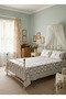 Heritage Block Print 100% Cotton Percale Bedsheet with 2 Pillowcases