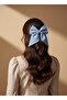 Baby Blue Automatic Bow Buckle, Light Blue Handmade Buckle