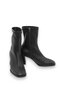 Women's Thick Heeled Side Zipper Brown Boots - 4