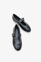 Rove women's studded flat black patent leather - 3
