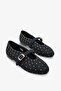 Doera Women's Ballet Flats Black Nubuck - 2
