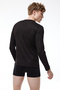 ملابس داخلية رجالية سوداء برقبة على شكل حرف V وأكمام طويلة من Viloft Thermal Top 608 - 3