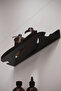 Stainless Steel Bathroom Shelf 2 Pieces Shower Hanger Adhesive Shampoo Rack Matte Black - 5