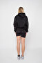 Silhouette Boobs V2 Printed Oversize Unisex Black Hoodie - 7
