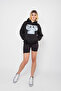 Silhouette Boobs V2 Printed Oversize Unisex Black Hoodie - 4