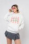 I Love You so Matcha Printed Oversize Unisex White Hoodie