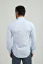 Slimfit Blue Patterned Men's Shirt with Lycra Slim Fit Structure As0710716-16 - 3